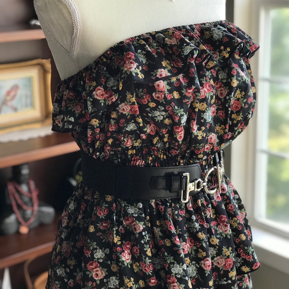 Deb Ruffled Strapless Floral Sundress Large - Picture 4 of 8